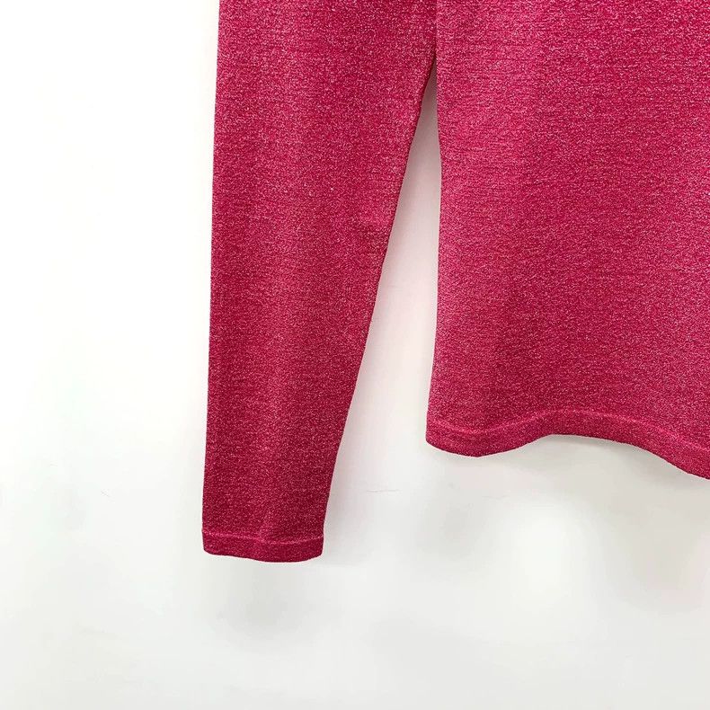 Gucci Pink Glitter Long Sleeve Bow Tie Top - dmc Size US XS / EU 42 / 0 - 4 Thumbnail