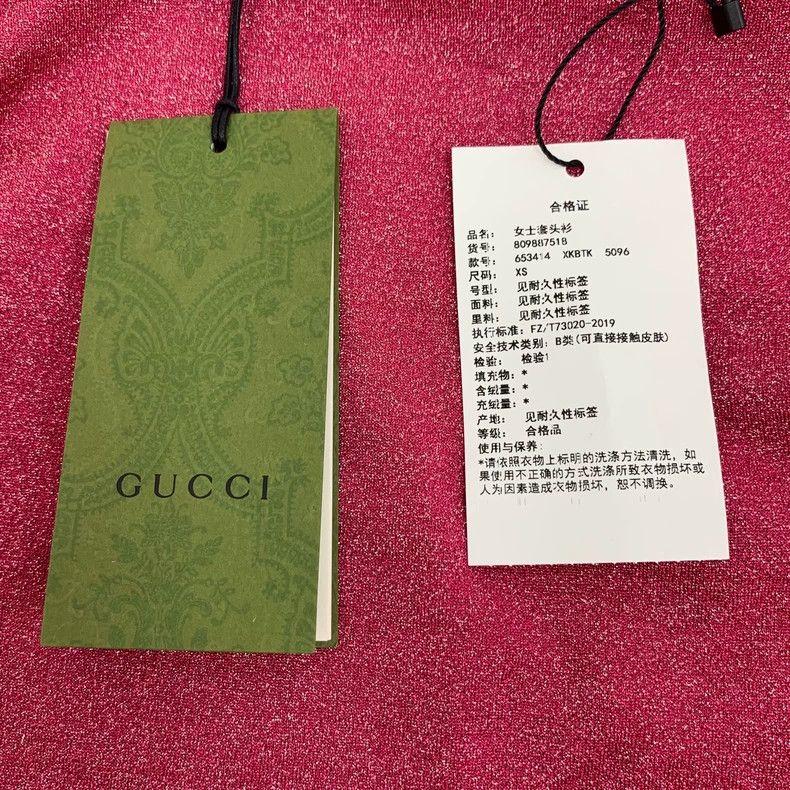 Gucci Pink Glitter Long Sleeve Bow Tie Top - dmc Size US XS / EU 42 / 0 - 6 Thumbnail