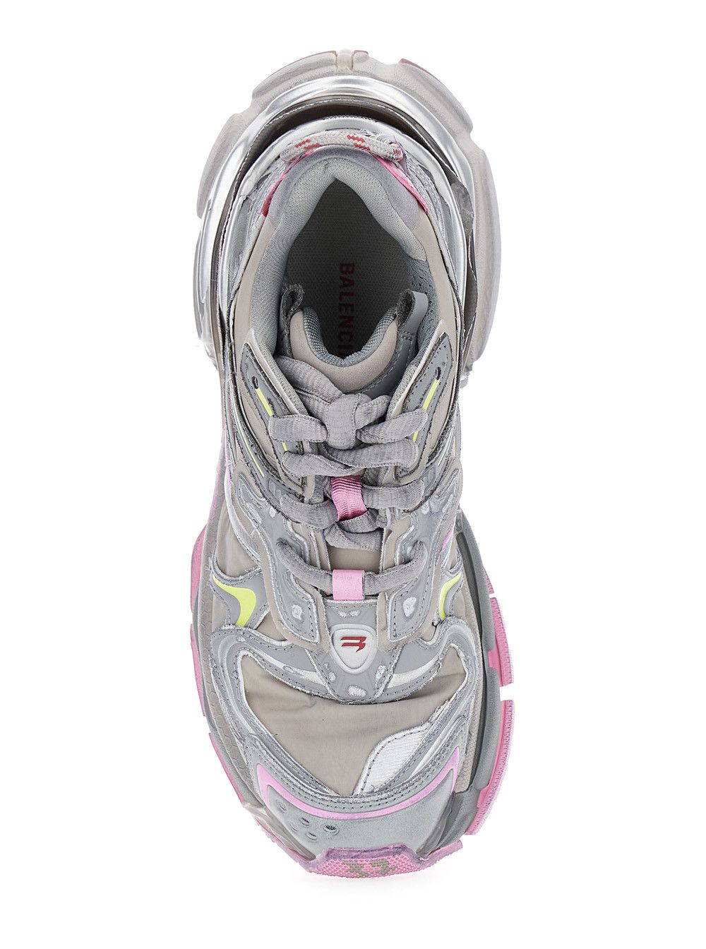 Balenciaga 'Runner 2' Beige Sneaker with Embossed Logo in Mesh and Nylon Woman Size US 6 / IT 36 - 4 Thumbnail