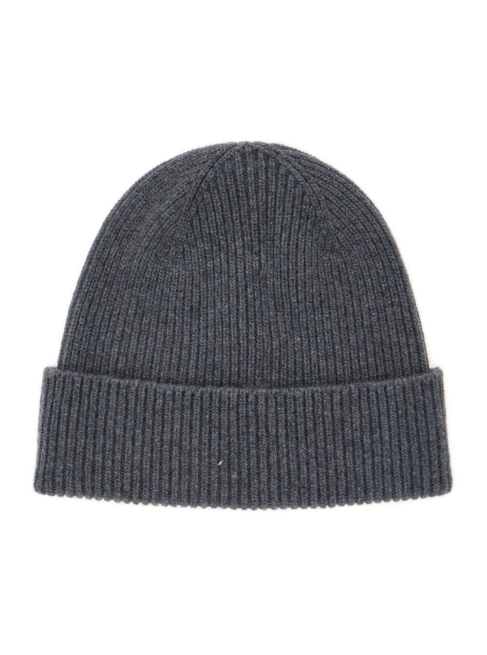 Gucci Gray Beanie with Logo Patch on the front in Wool Man Size ONE SIZE - 2 Thumbnail
