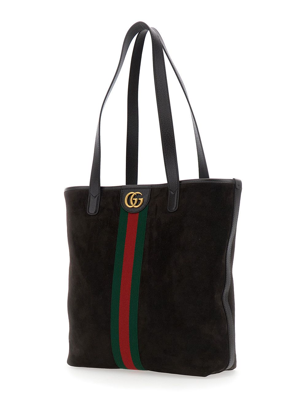 Gucci Brown 'Ophidia' Shoulder Bag with GG Plate on the Front and Web Detail in GG Supreme Fabric and Leather for Men Size ONE SIZE - 2 Thumbnail