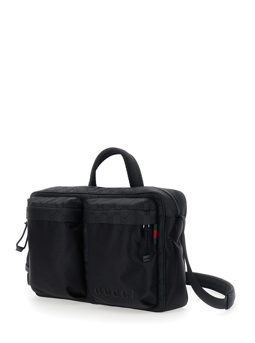 Gucci Black Suitcase with Tone-on-Tone GG All-Over Motif in Tech Fabric Man Size US M / EU 48-50 / 2 - 2 Thumbnail