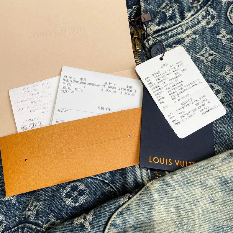 Louis Vuitton Louis Vuitton Denim Jacket with Hood - dmc Size US L / EU 52-54 / 3 - 7 Thumbnail