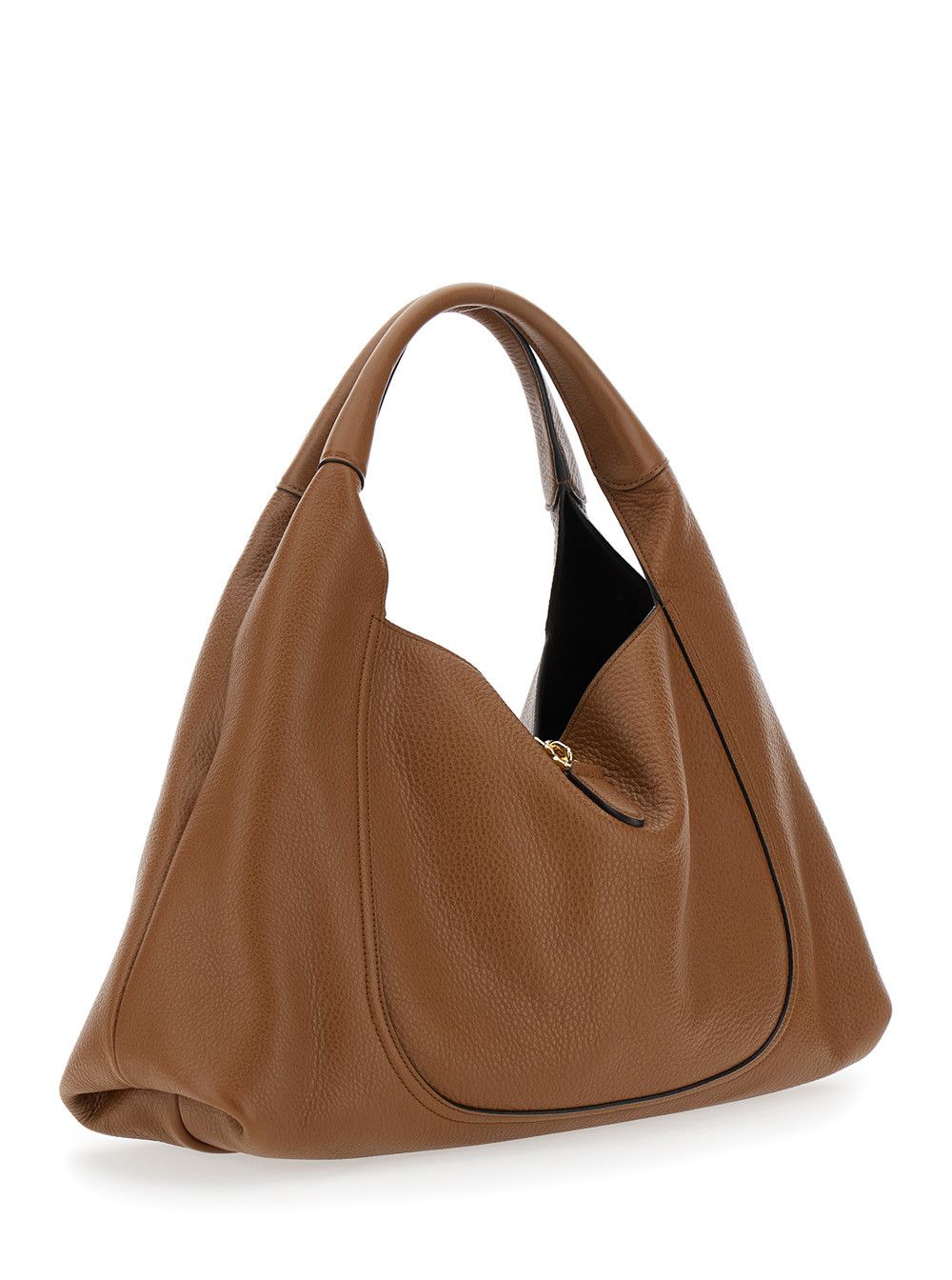 Gucci Brown Shoulder Bag with Horsebit Closure in Grained Leather Woman Size ONE SIZE - 3 Thumbnail