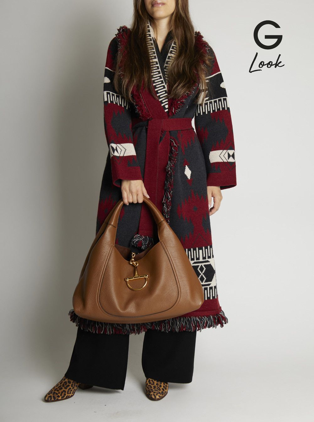 Gucci Brown Shoulder Bag with Horsebit Closure in Grained Leather Woman Size ONE SIZE - 7 Thumbnail