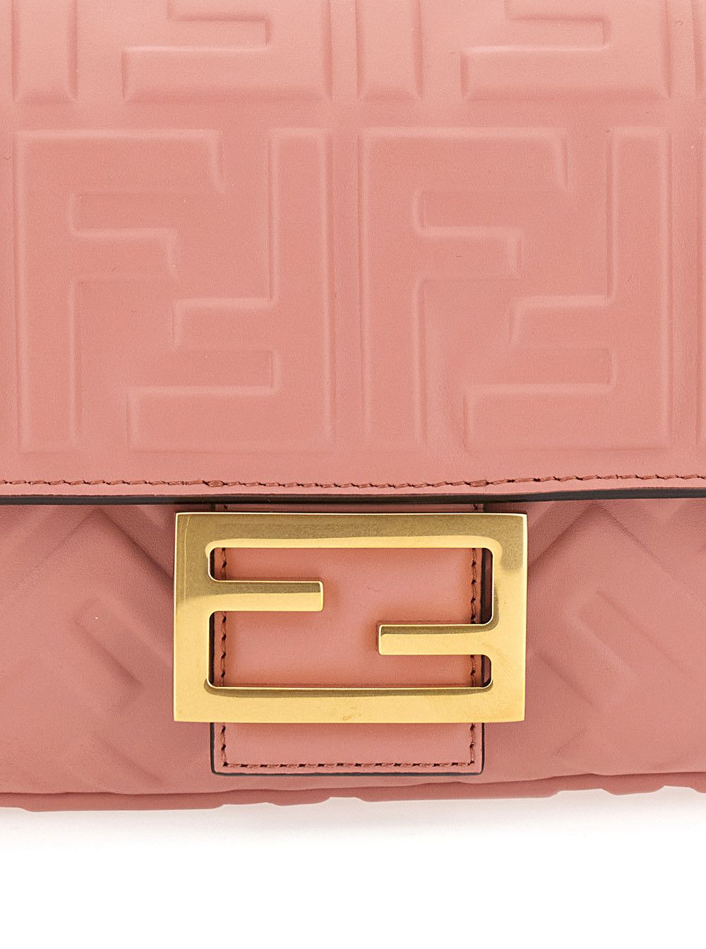 Fendi 'Baguette' Pink Shoulder Bag with Removable Shoulder Strap in FF Canvas Woman Size ONE SIZE - 5 Thumbnail