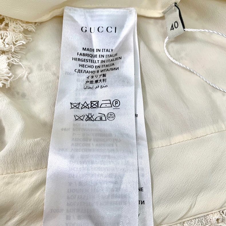 Gucci Beige Lace Cotton Sleeveless Dress Size XS / US 0-2 / IT 36-38 - 7 Thumbnail