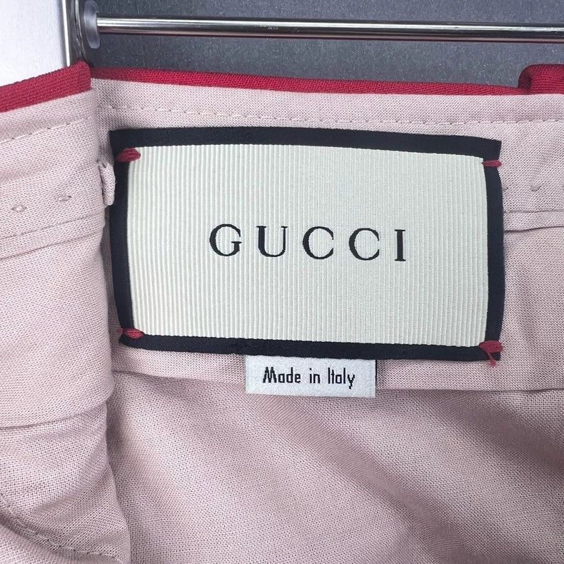 Gucci Gucci Red Striped Wide-Leg Trousers Size US 31 - 3 Thumbnail