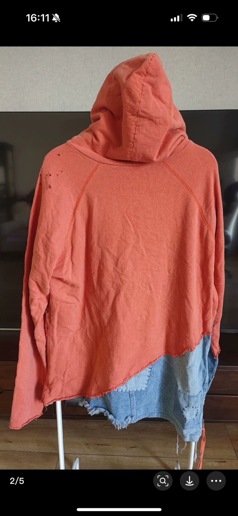 Greg Lauren Greg Lauren Make old ripped denim hoodies and hoodies Size US L / EU 52-54 / 3 - 2 Thumbnail