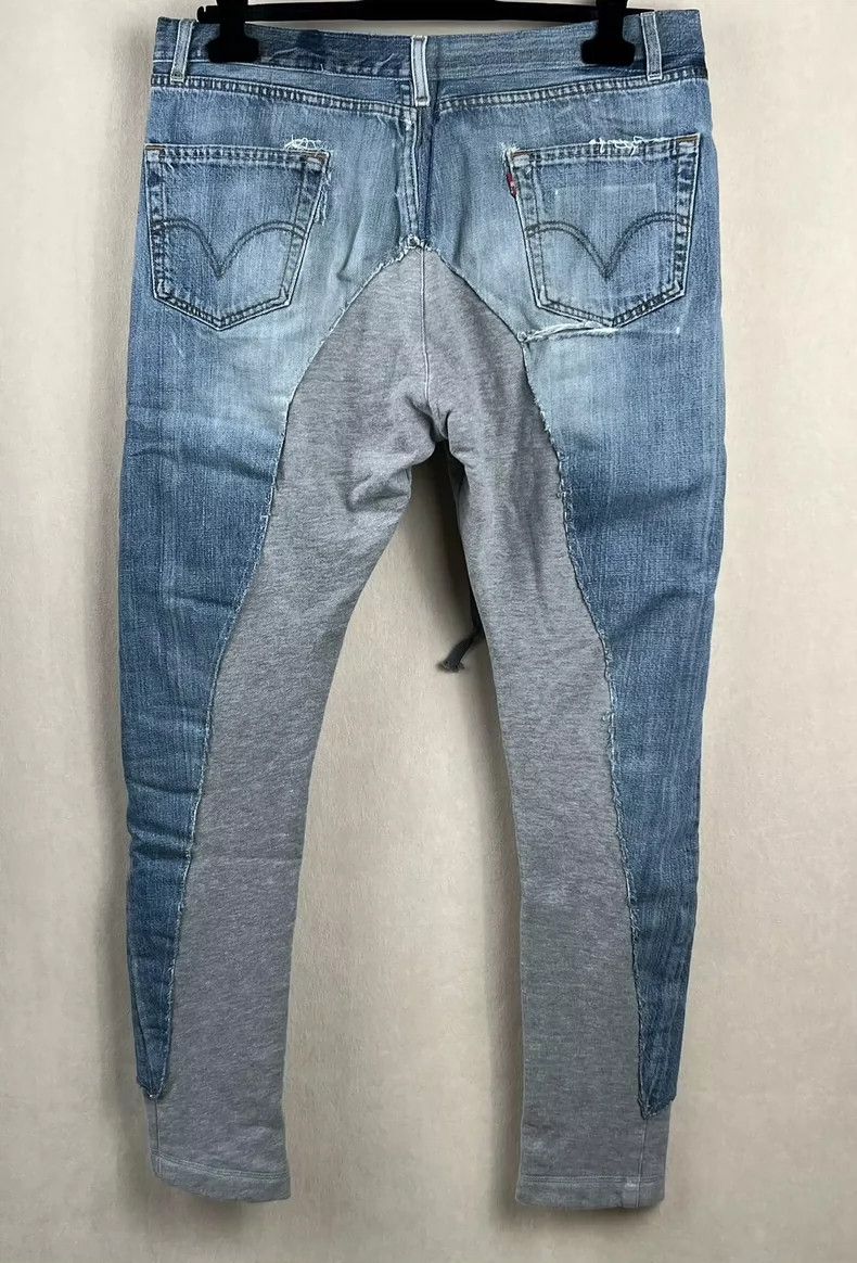 Greg Lauren Greg Lauren Patchwork off-the-ankle jeans Size US 30 / EU 46 - 6 Thumbnail