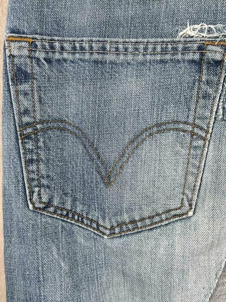 Greg Lauren Greg Lauren Patchwork off-the-ankle jeans Size US 30 / EU 46 - 5 Thumbnail