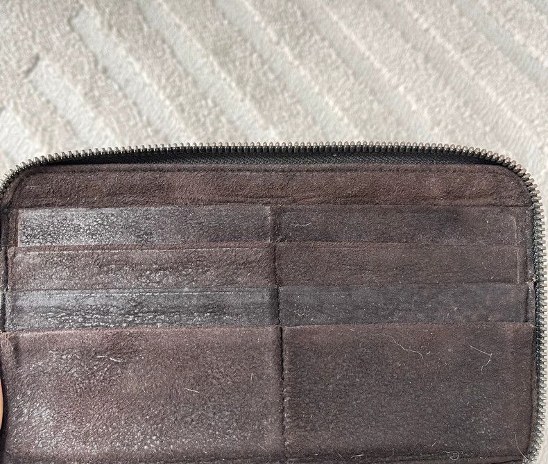 Ann Demeulemeester Ann Demeulemeester Dark make old oversize wallet Size ONE SIZE - 3 Thumbnail