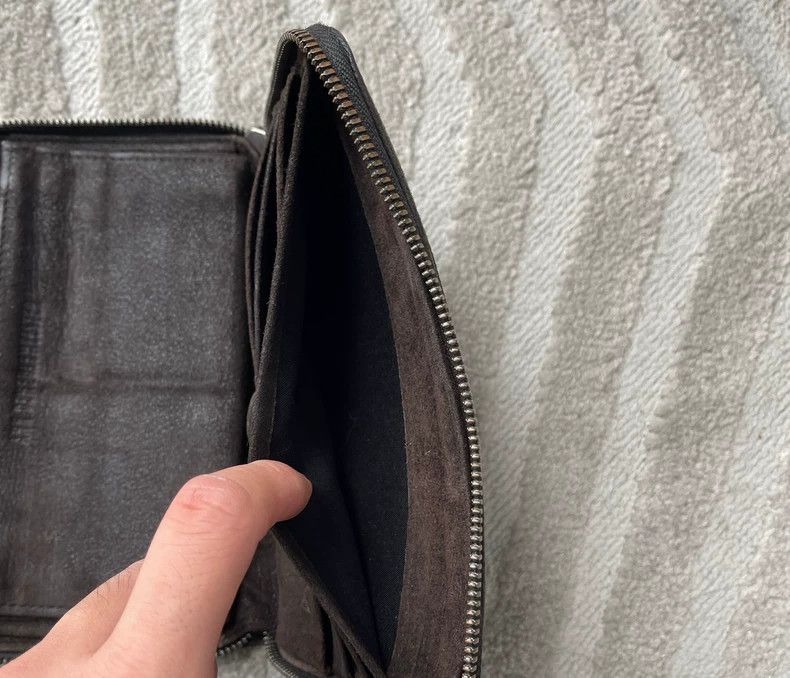 Ann Demeulemeester Ann Demeulemeester Dark make old oversize wallet Size ONE SIZE - 4 Thumbnail