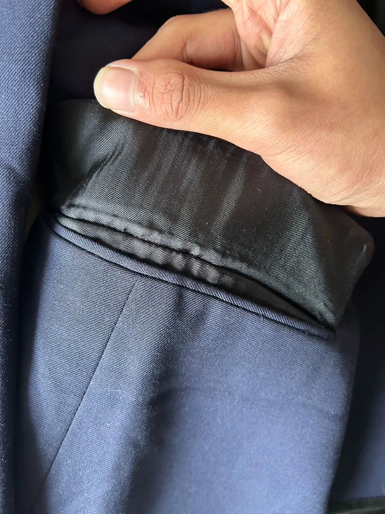 Saint Laurent Paris Saint Laurent 13fw original black border blue suit jacket -DMC Size US S / EU 44-46 / 1 - 5 Thumbnail