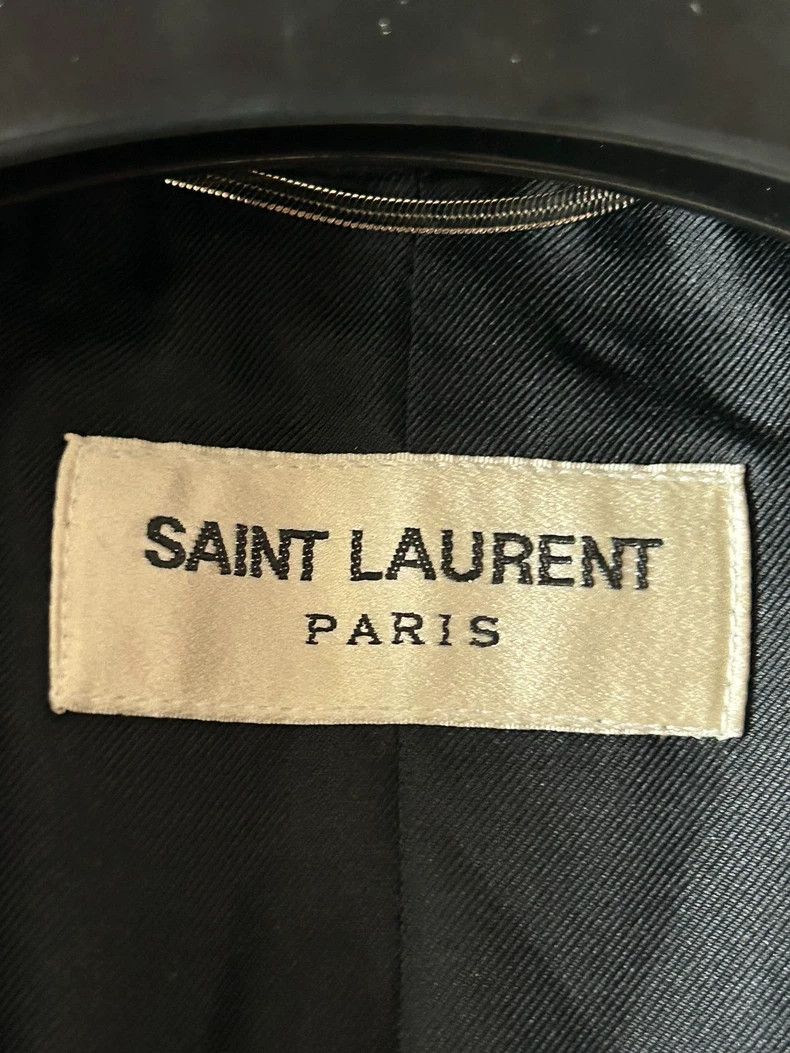 Saint Laurent Paris Saint Laurent 13fw original black border blue suit jacket -DMC Size US S / EU 44-46 / 1 - 3 Thumbnail
