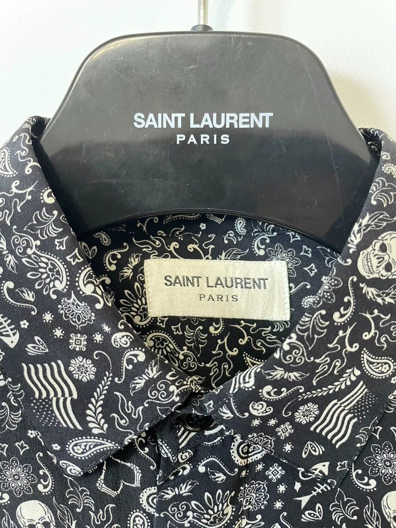 Saint Laurent Paris Saint Laurent Paris Retro patterned shirt Size US XS / EU 42 / 0 - 2 Thumbnail