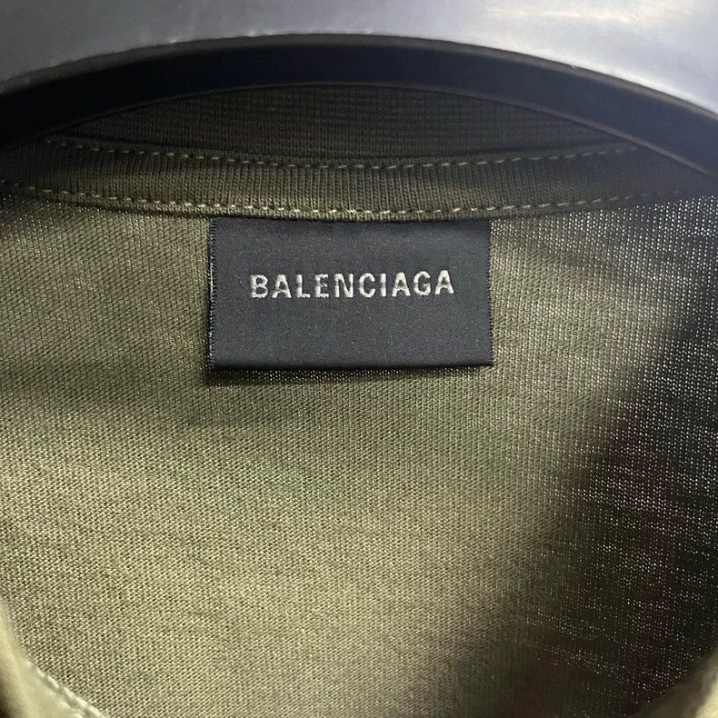 Balenciaga Balenciaga Brown Green Logo T-Shirt Size US S / EU 44-46 / 1 - 2 Thumbnail
