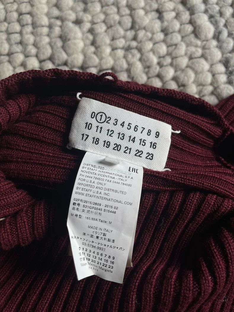 Maison Margiela Maison Margiela Deconstructed Red Sweater Size US M / EU 48-50 / 2 - 5 Thumbnail