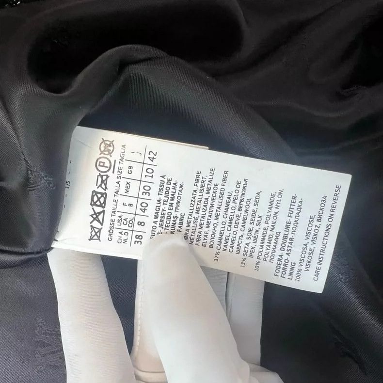 Max Mara MaxMara Black Teddy Silver Thread Coat -dmc Size US S / EU 44-46 / 1 - 5 Thumbnail