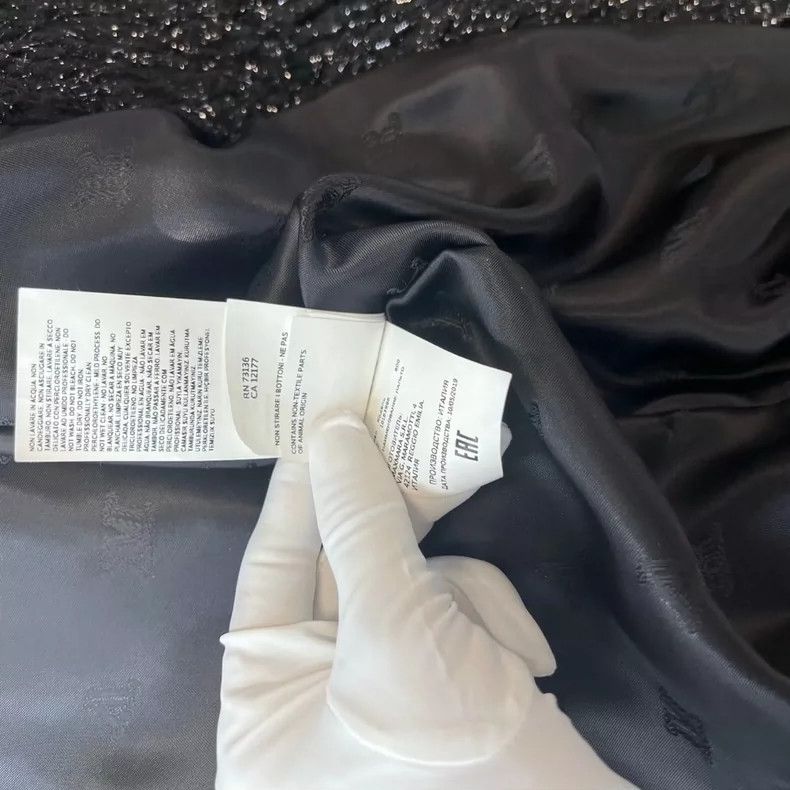 Max Mara MaxMara Black Teddy Silver Thread Coat -dmc Size US S / EU 44-46 / 1 - 8 Thumbnail