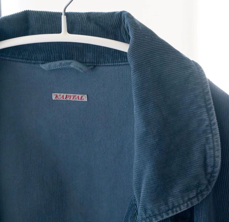 Kapital Kapital Peacock Blue Corduroy Coat Size US S / EU 44-46 / 1 - 3 Thumbnail