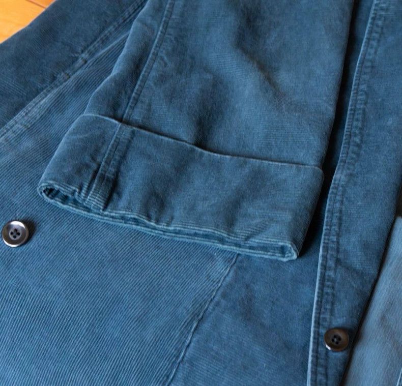 Kapital Kapital Peacock Blue Corduroy Coat Size US S / EU 44-46 / 1 - 4 Thumbnail