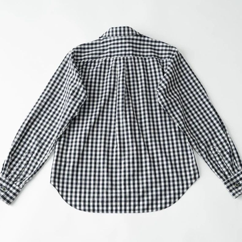 Comme des Garcons Black Checkered Peter Pan Collar Shirt-dmc Size US XXS / EU 40 - 2 Thumbnail