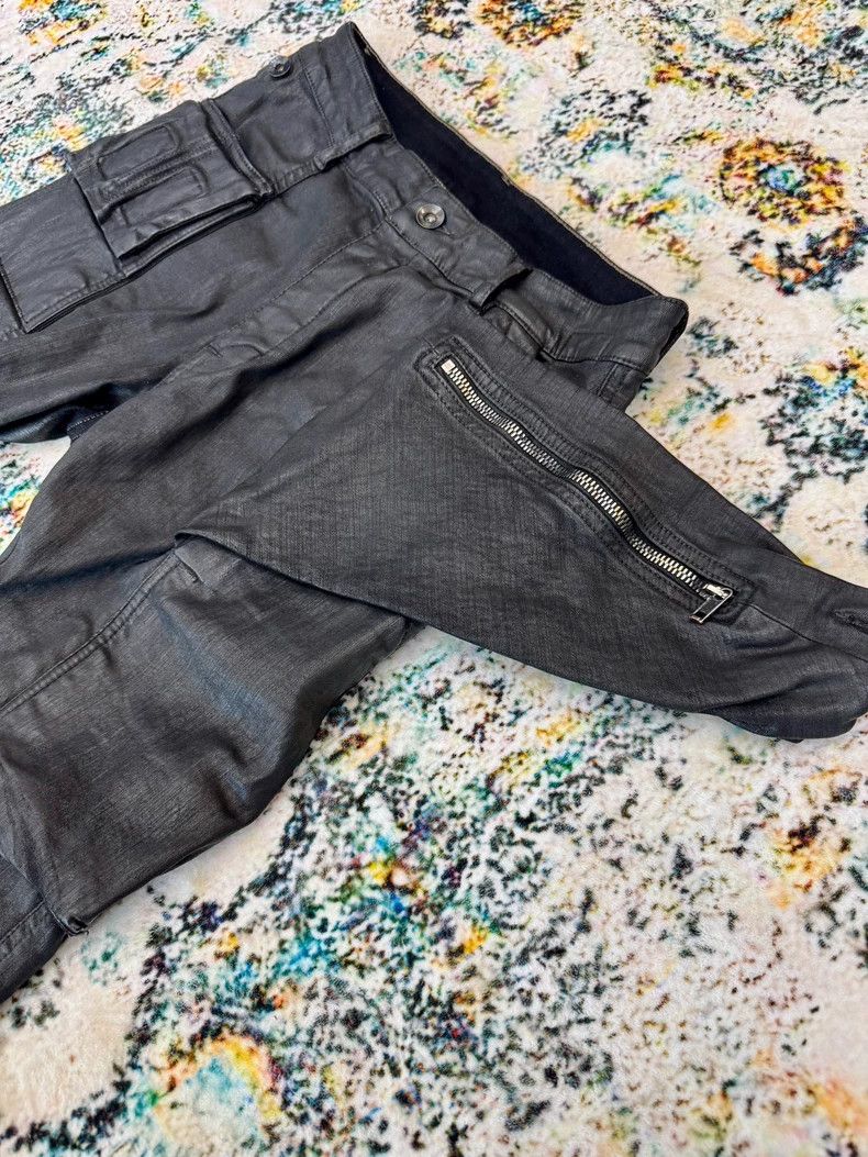 Rick Owens Rick Owens Black Wax Cargo Pants - dmc Size US 29 - 4 Thumbnail