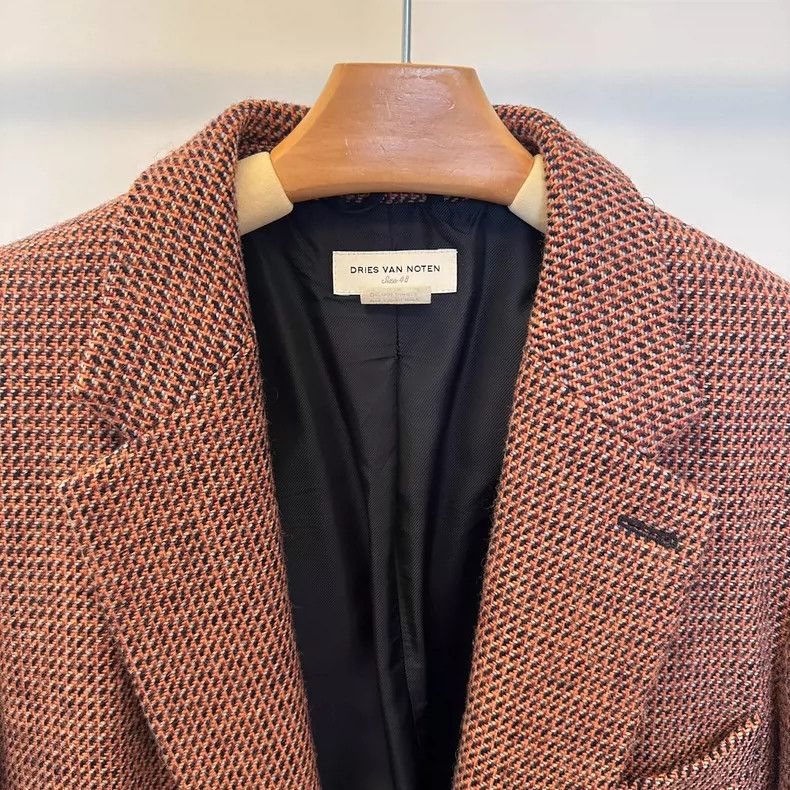 Dries Van Noten Dries Van Noten Brown Wool Blazer - dmc Size US L / EU 52-54 / 3 - 2 Thumbnail