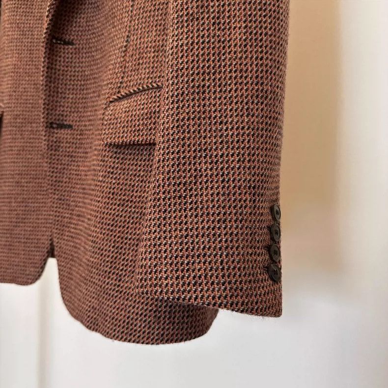 Dries Van Noten Dries Van Noten Brown Wool Blazer - dmc Size US L / EU 52-54 / 3 - 4 Thumbnail