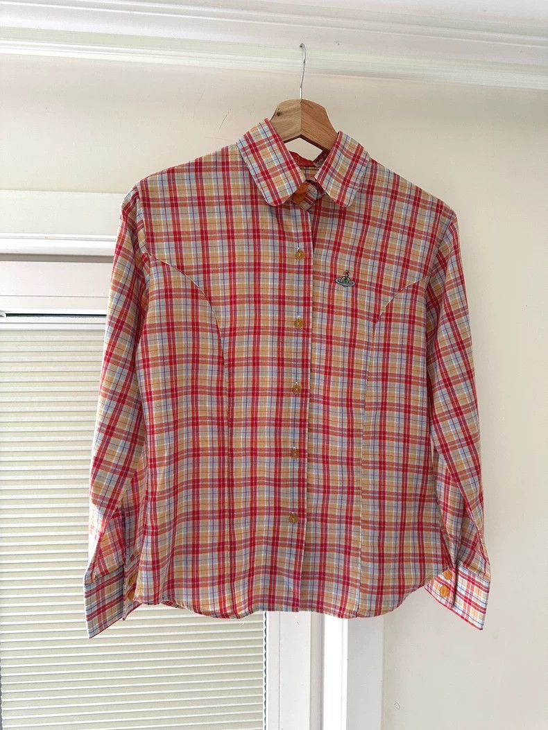 Vivienne Westwood Vivienne Westwood Plaid Button-Up Shirt - dmc Size US M / EU 48-50 / 2 - 2 Thumbnail