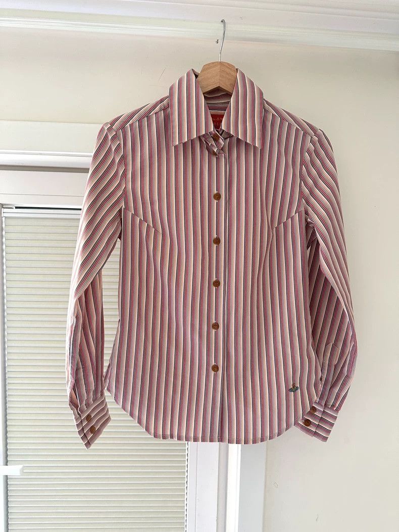 Vivienne Westwood Vivienne Westwood Striped Long Sleeve Shirt - dmc Size US M / EU 48-50 / 2 - 3 Thumbnail