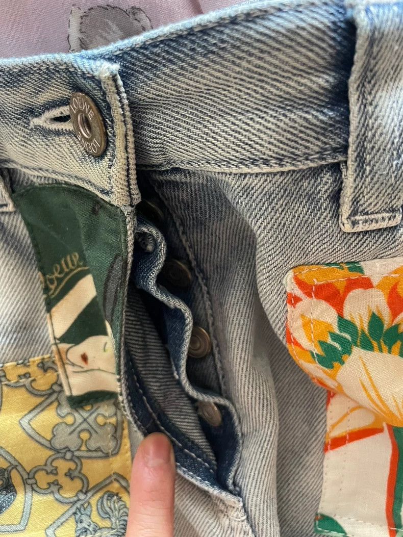 Loewe LOEWE Denim Patchwork Shorts - dmc Size US 36 / EU 52 - 6 Thumbnail