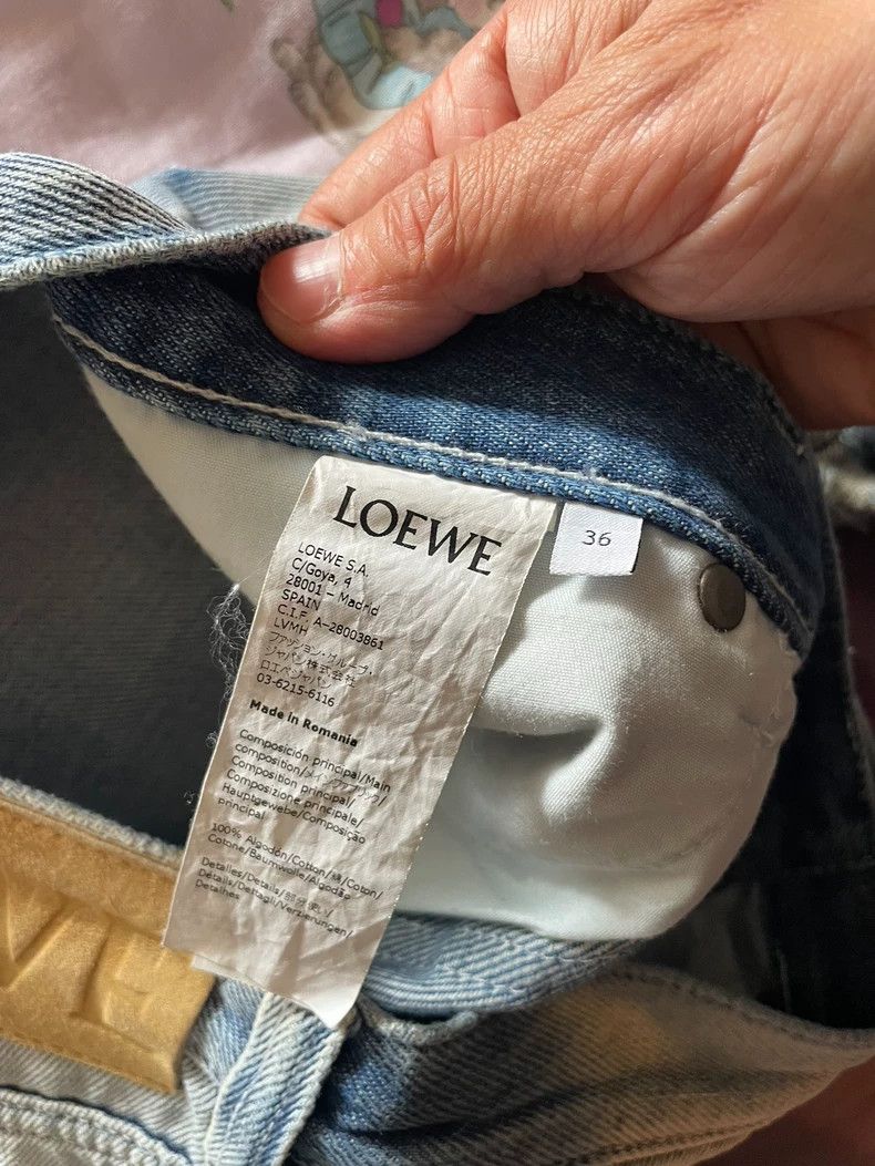 Loewe LOEWE Denim Patchwork Shorts - dmc Size US 36 / EU 52 - 4 Thumbnail