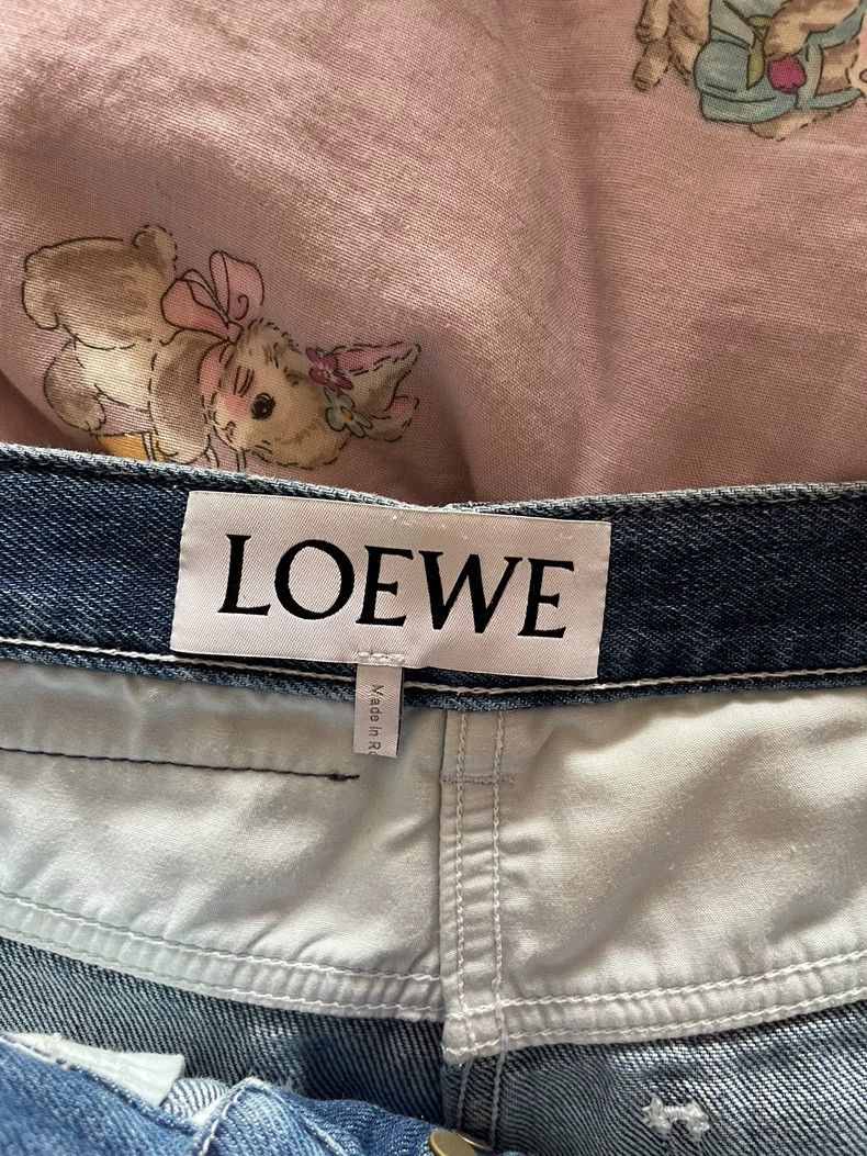 Loewe LOEWE Denim Patchwork Shorts - dmc Size US 36 / EU 52 - 3 Thumbnail