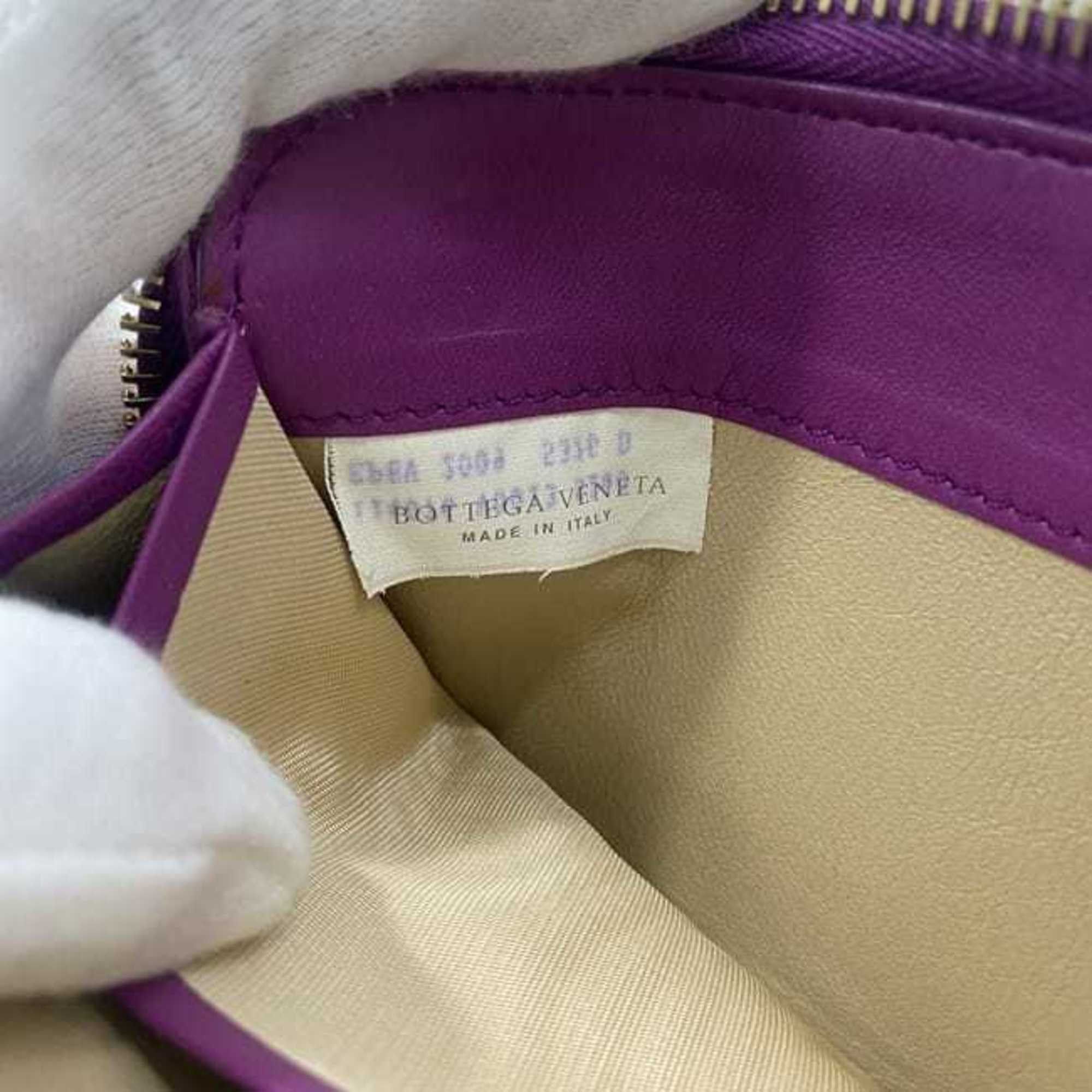 Bottega Veneta Bottega Veneta round long wallet ec-23504 purple intrecciato 114076 V0013 5200 leather EPEV 2009 5376 D BOTTEGA VENETA Size ONE SIZE - 11 Thumbnail