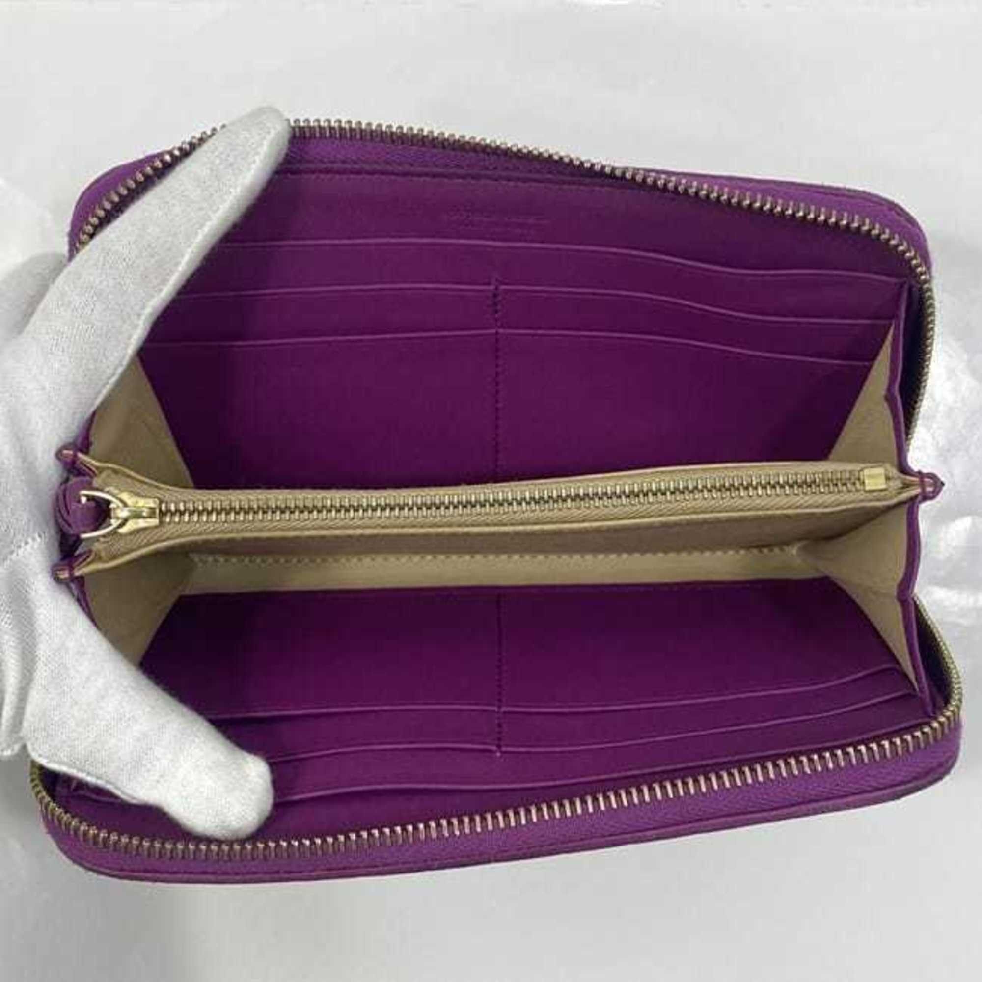 Bottega Veneta Bottega Veneta round long wallet ec-23504 purple intrecciato 114076 V0013 5200 leather EPEV 2009 5376 D BOTTEGA VENETA Size ONE SIZE - 6 Thumbnail