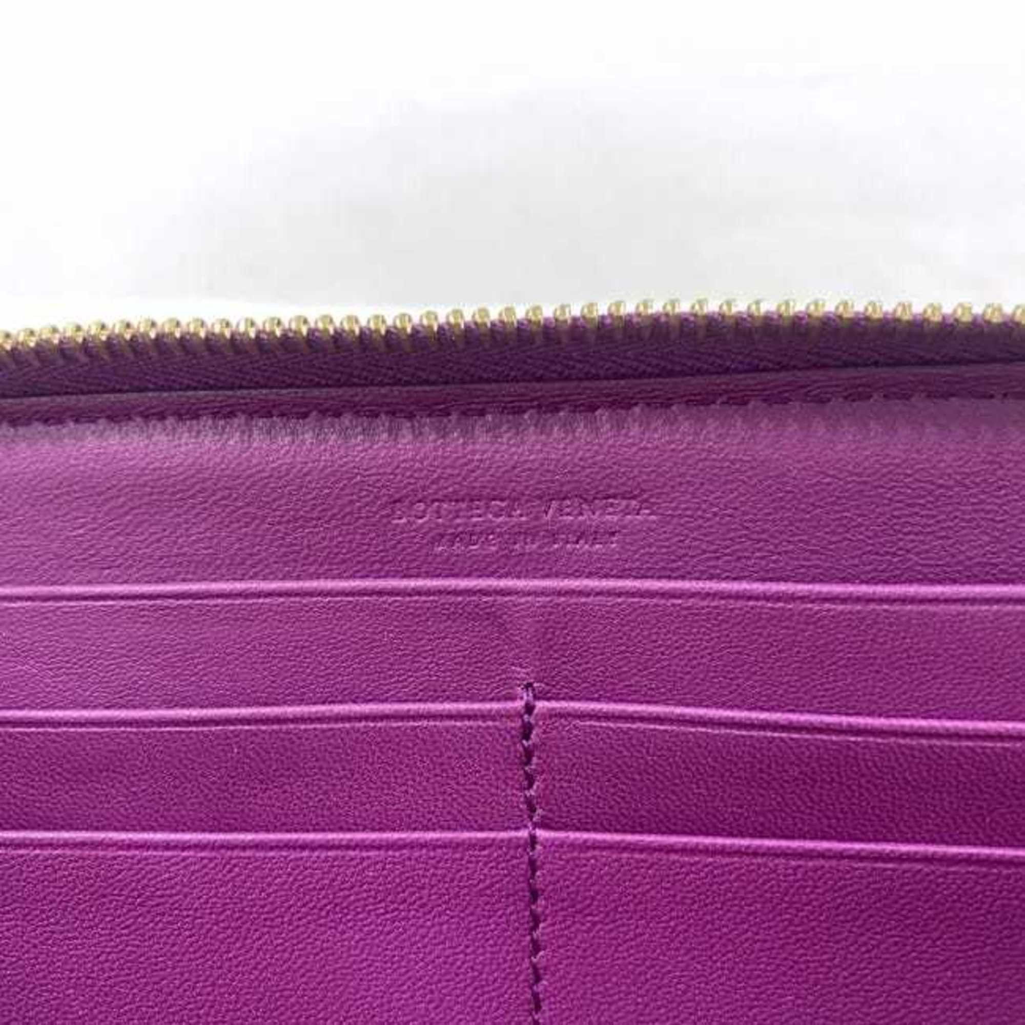 Bottega Veneta Bottega Veneta round long wallet ec-23504 purple intrecciato 114076 V0013 5200 leather EPEV 2009 5376 D BOTTEGA VENETA Size ONE SIZE - 7 Thumbnail