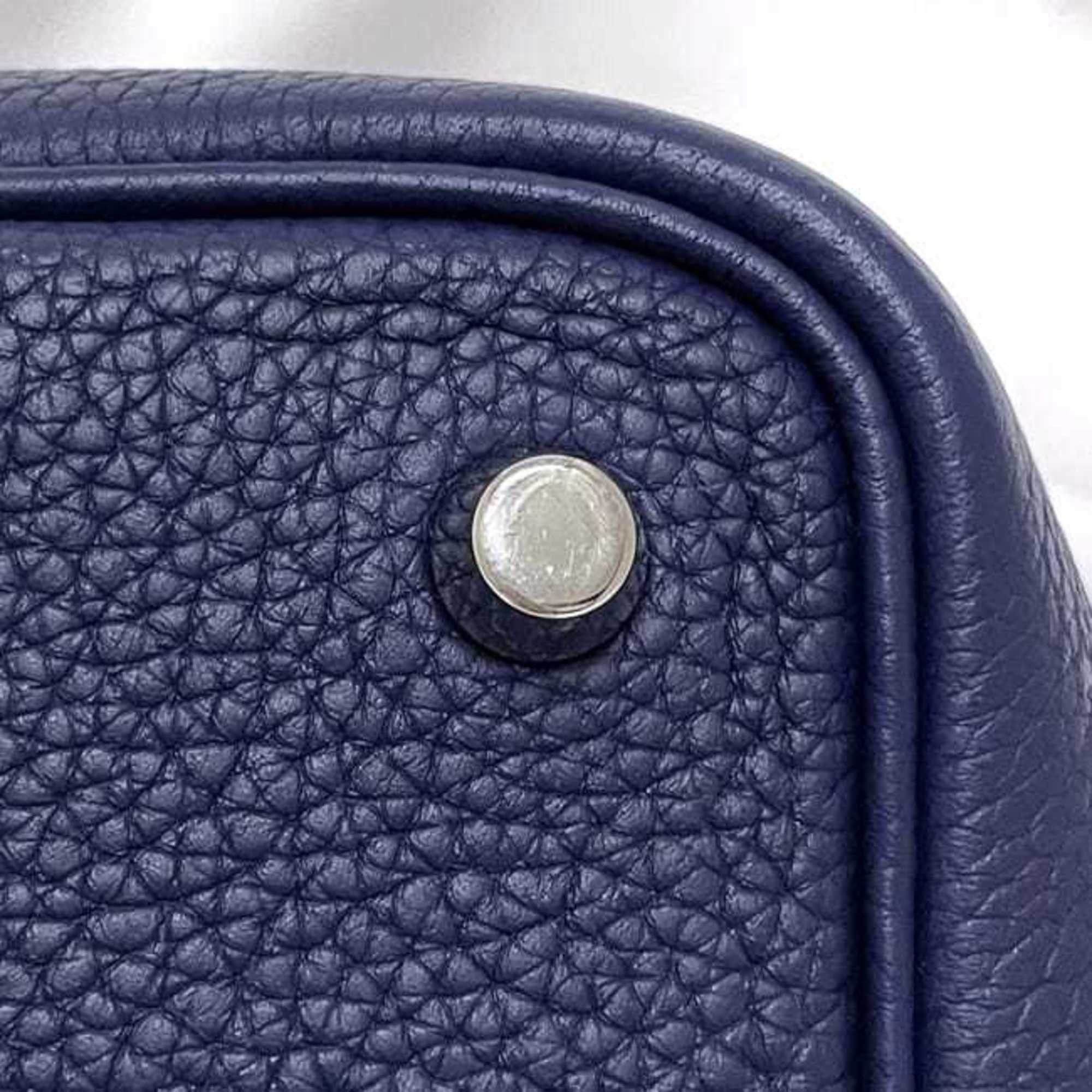 Hermes Hermes Hermès Picotin Lock PM handbag f-23697 in navy blue with Bleu Nuit leather and Taurillon Clemence leather, palladium hardware, Y stamp. 2020. padlock strap, P blue. For men women. Size ONE SIZE - 10 Thumbnail
