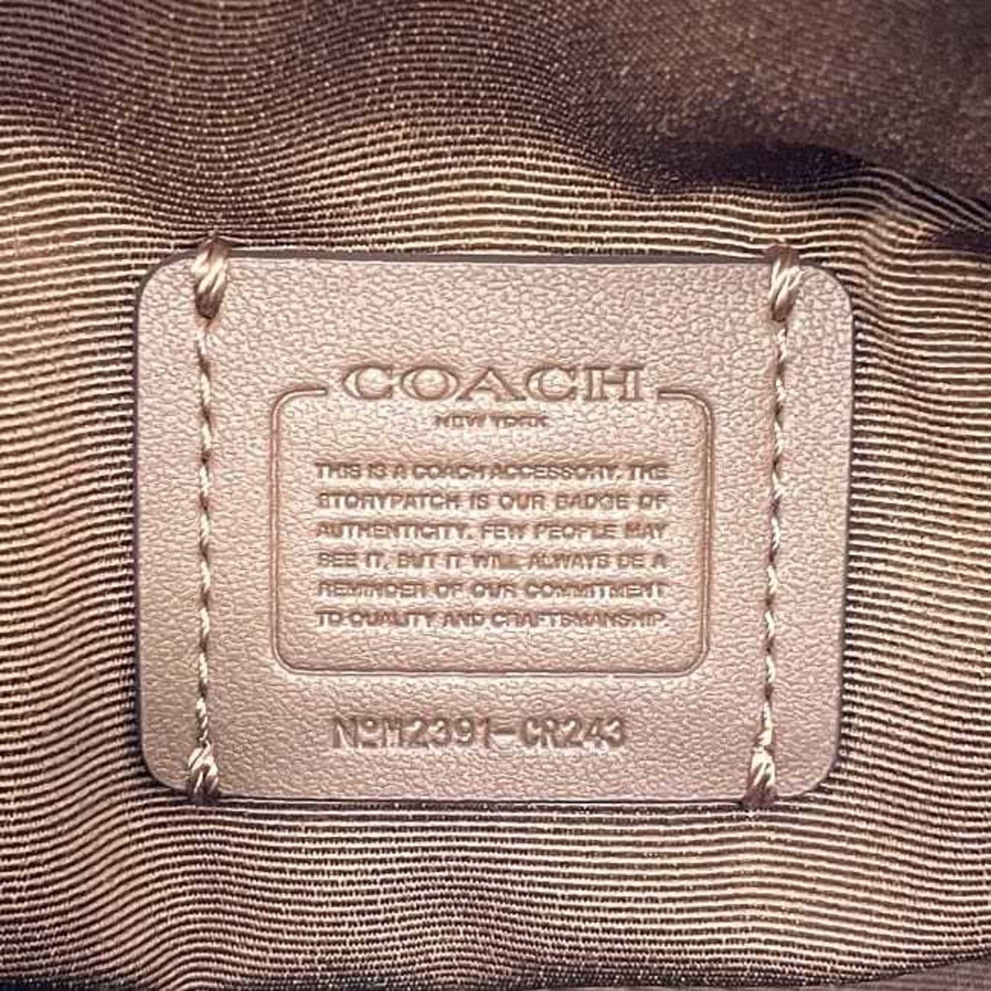 Coach Aaron 2-Way Bag (ec-23633) in Beige, Camel Brown, and