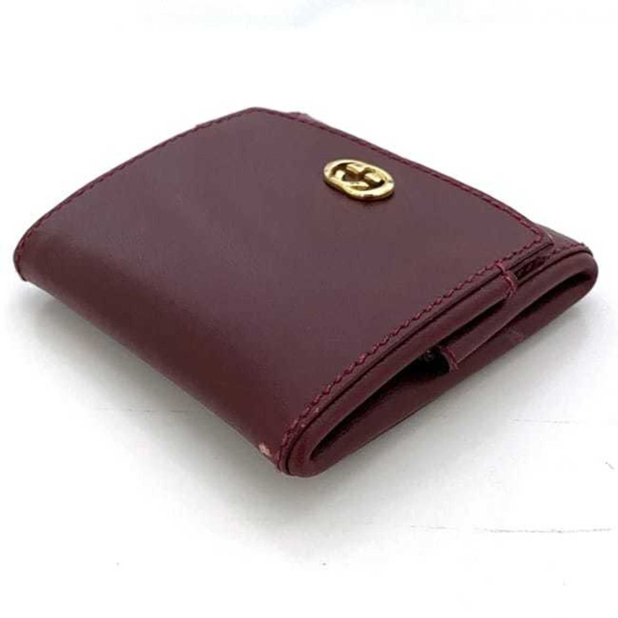 Gucci Gucci coin case ec-23637 Bordeaux Interlocking Hysteria 030 904 0325 leather GUCCI GG compact for men and women. Size ONE SIZE - 4 Thumbnail