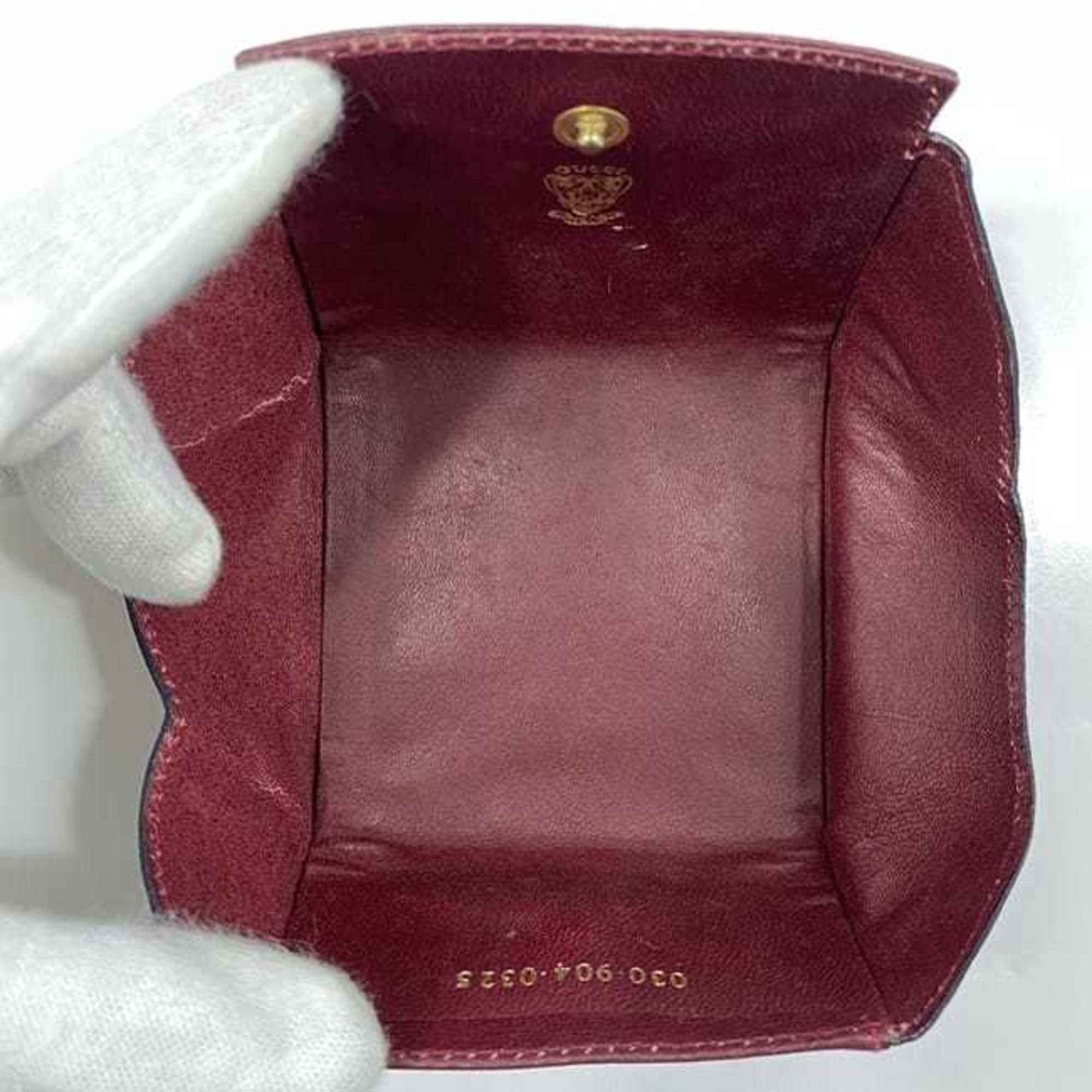 Gucci Gucci coin case ec-23637 Bordeaux Interlocking Hysteria 030 904 0325 leather GUCCI GG compact for men and women. Size ONE SIZE - 8 Thumbnail