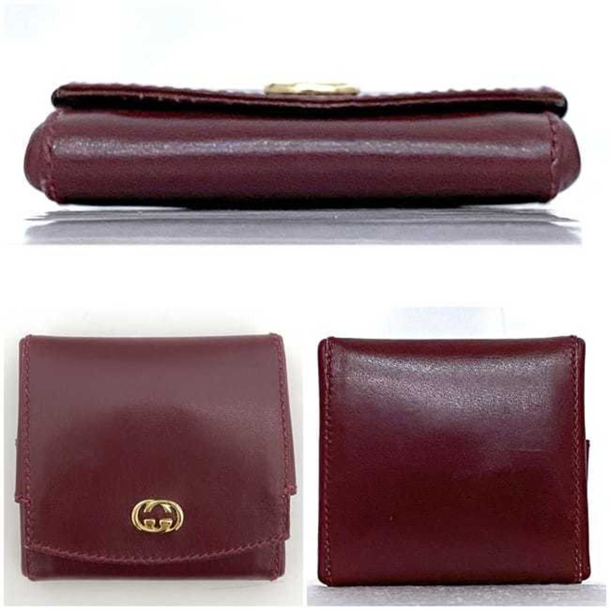 Gucci Gucci coin case ec-23637 Bordeaux Interlocking Hysteria 030 904 0325 leather GUCCI GG compact for men and women. Size ONE SIZE - 3 Thumbnail
