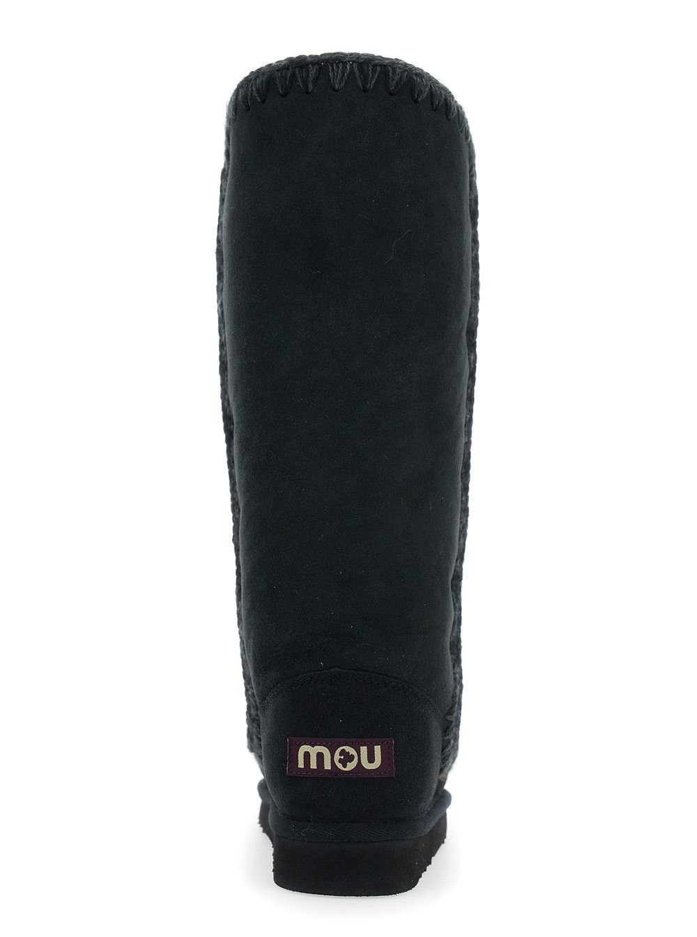 Mou 'Eskimo' Black Boots with Braided Effect and Logo Patch on the Rear in Leather Woman Size US 6 / IT 36 - 4 Thumbnail