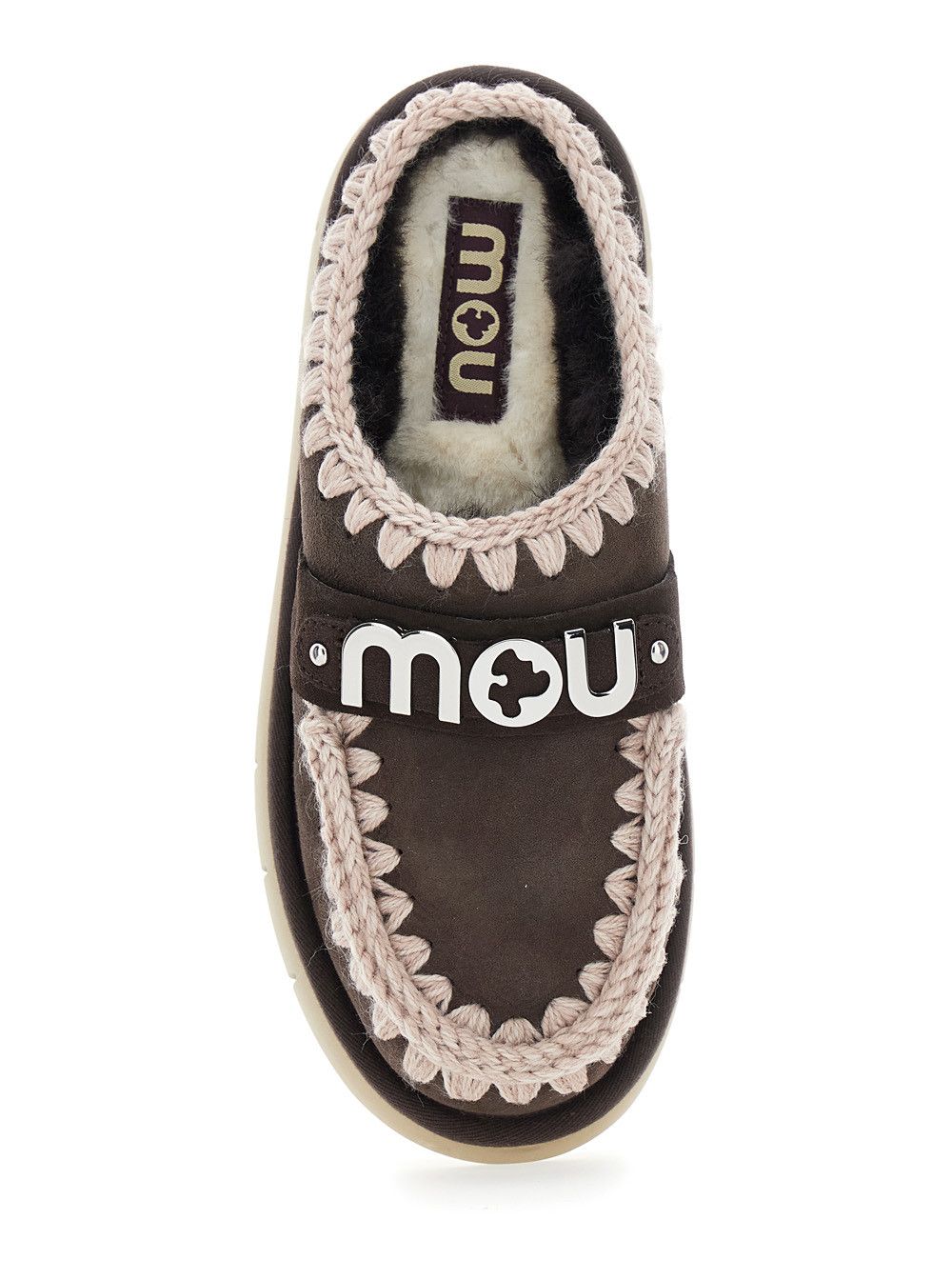 Mou 'Bounce' Brown Mules with Logo Lettering and Open Rear in Leather Woman Size US 6 / IT 36 - 4 Thumbnail