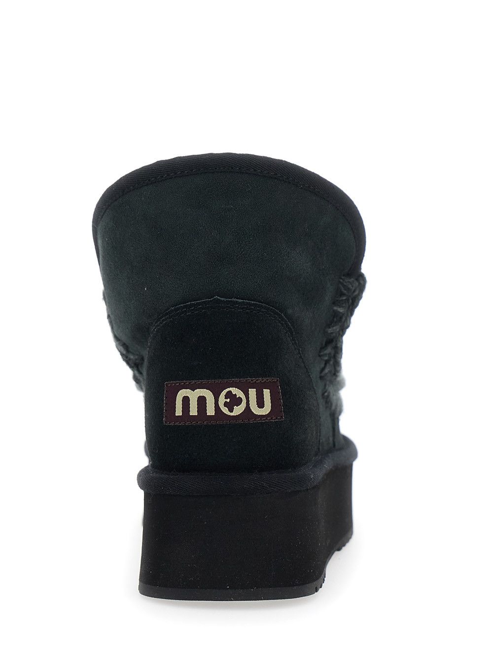 Mou Black Ankle Boots with Braided Detail in Suede Woman Size US 9 / IT 39 - 5 Thumbnail