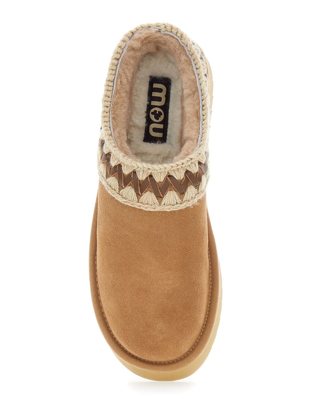 Mou Beige Mules with Braided Detail in Suede Woman Size US 10 / IT 40 - 4 Thumbnail