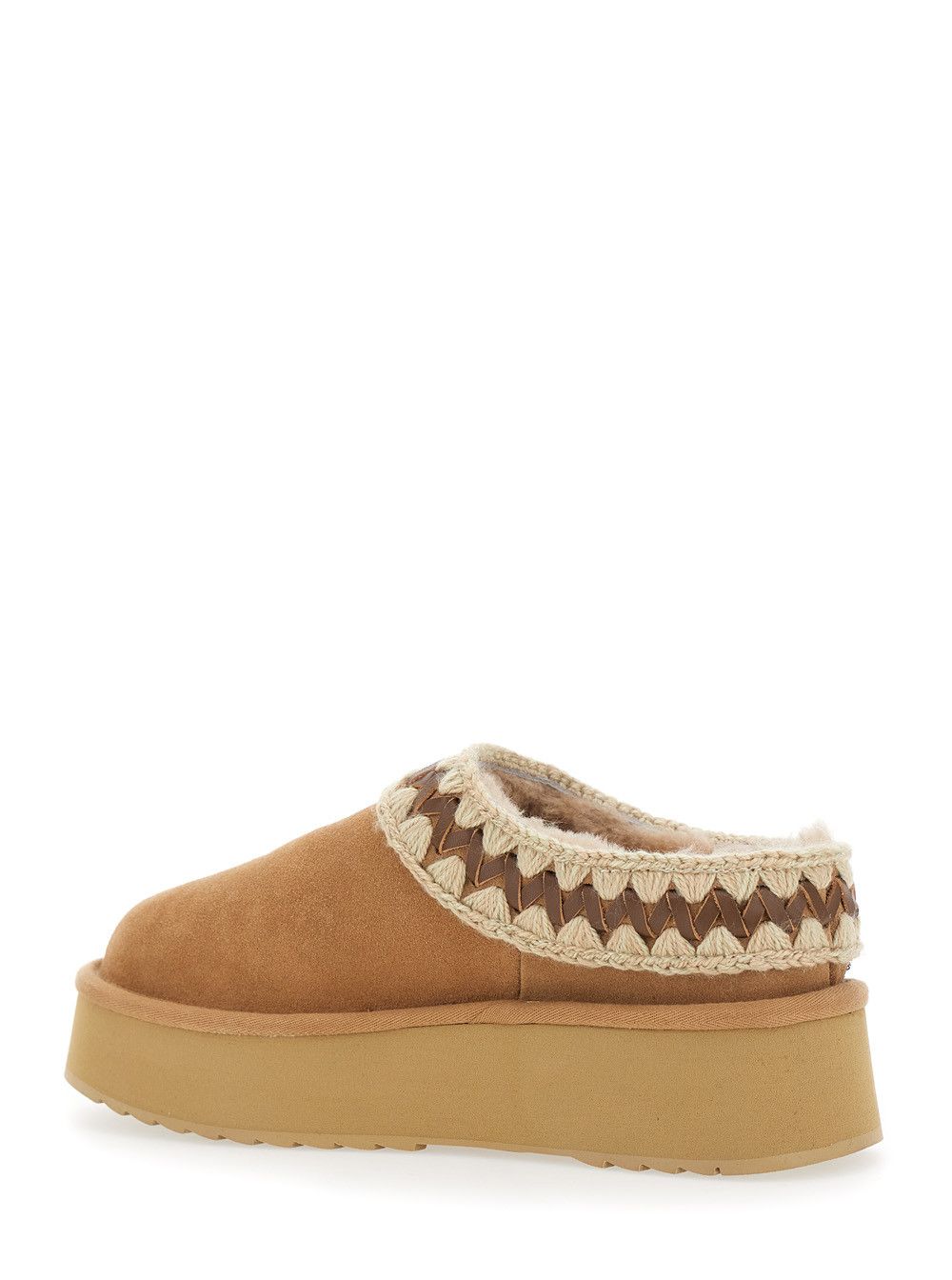Mou Beige Mules with Braided Detail in Suede Woman Size US 10 / IT 40 - 3 Thumbnail