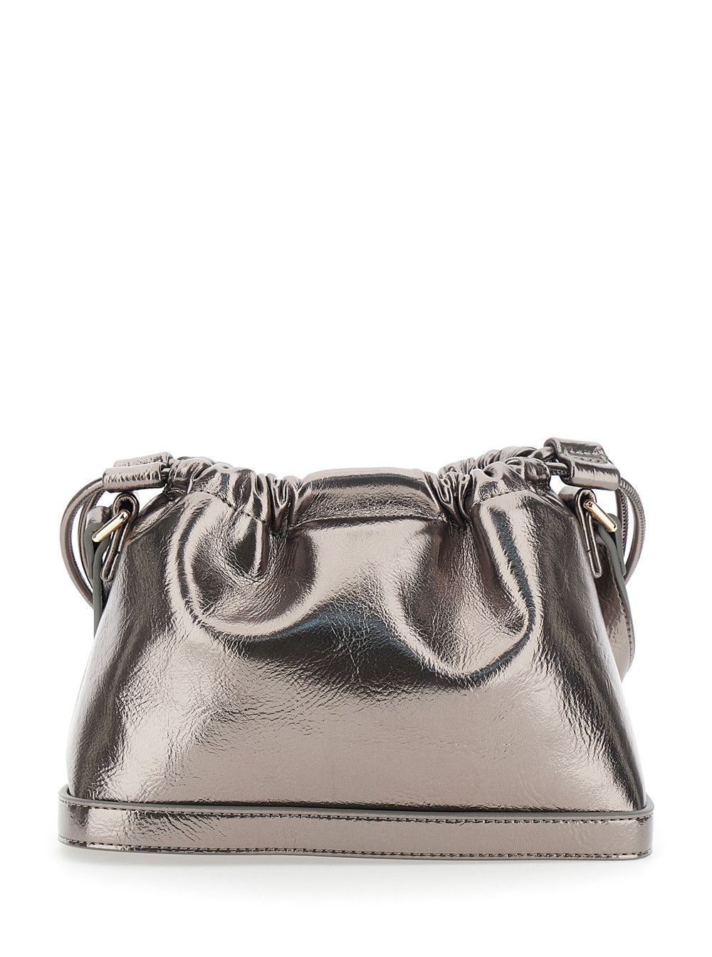A.P.C. Metallic Shoulder Bag with Logo Lettering on the Front and Drawstring Closure in Ecoleather Woman Size ONE SIZE - 4 Thumbnail