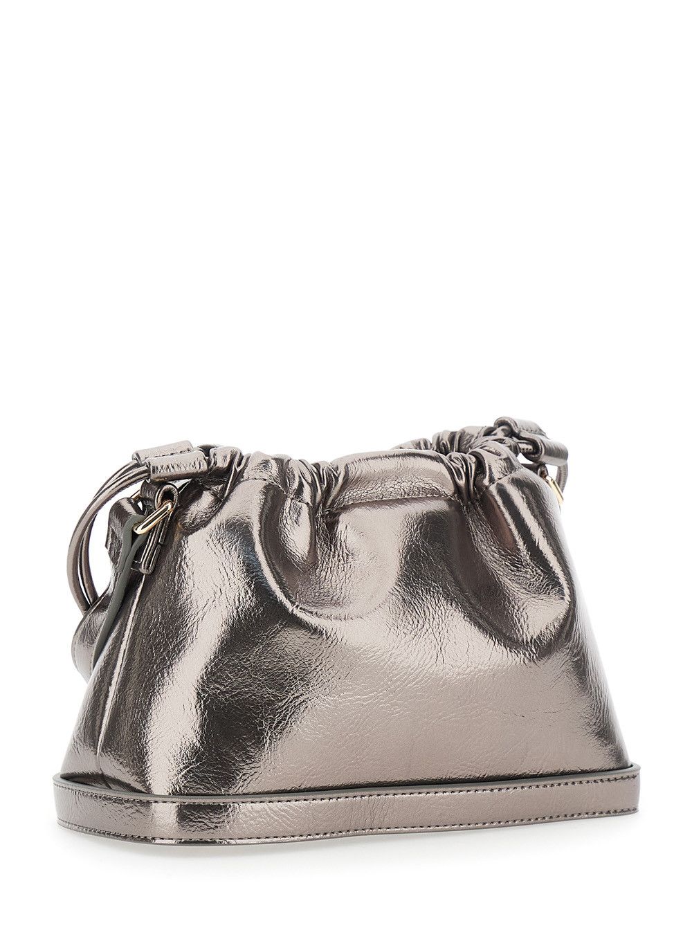 A.P.C. Metallic Shoulder Bag with Logo Lettering on the Front and Drawstring Closure in Ecoleather Woman Size ONE SIZE - 3 Thumbnail